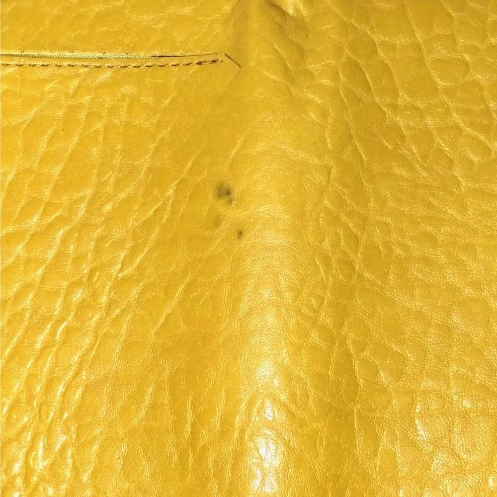Shiraleah Bright Yellow Vegan Leather Checkbook Wallet Bifold Clutch Boho Chic
